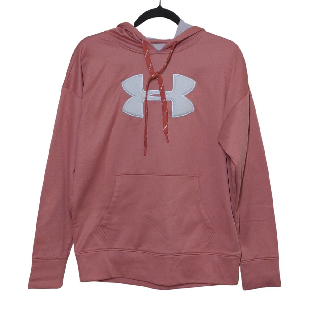 Under Armour Fleece Chenille Logo Pullover Hoodie - Size S - EUC